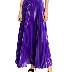 Alice + Olivia Katz Sunburst Pleated Maxi Skirt